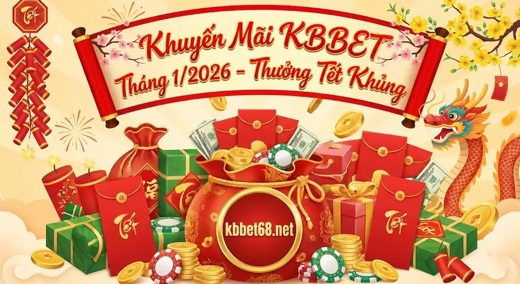Khuyến Mãi KBBET Tháng 1/2025 - Thưởng Tết Khủng
